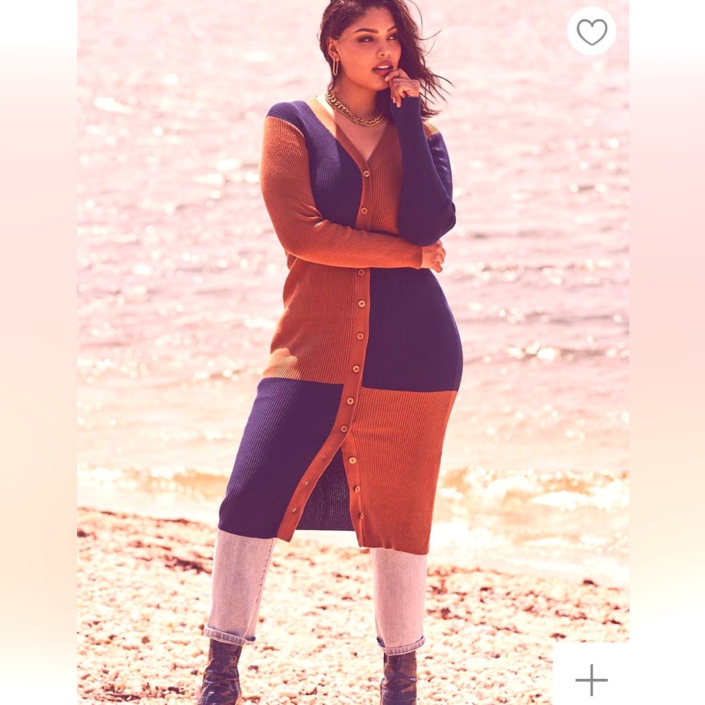 COPY - Eloquii colorblock dress BNWT
